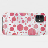 Lachs Swirl Dot Pattern Case-Mate iPhone Hülle (Rückseite (Horizontal))