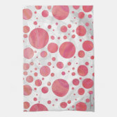 Lachs Swirl Dot Pattern Handtuch (Vertikal)