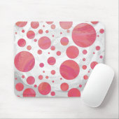 Lachs Swirl Dot Pattern Mousepad (Mit Mouse)