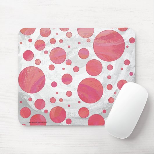 Lachs Swirl Dot Pattern Mousepad (Mit Mouse)