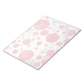 Lachs Swirl Dot Pattern Notizblock (angewinkelt)