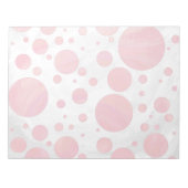 Lachs Swirl Dot Pattern Notizblock (Vorderseite)