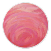 Lachs Swirl Keramikknauf (Vorderseite)