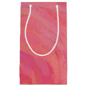 Lachs Swirl Kleine Geschenktüte (Vorderseite)