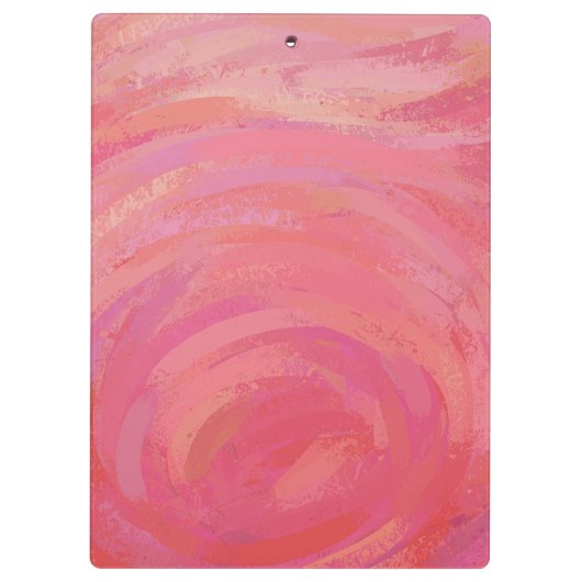 Lachs Swirl Klemmbrett (Rückseite)