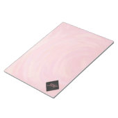 Lachs Swirl Monogramm Notizblock (angewinkelt)