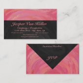 Lachs Swirl Visitenkarte (Vorne/Hinten)