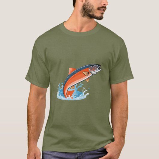 Lachs T-Shirt (Vorderseite)