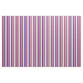 Lachs, Tan, Blau und dunkelblaue Linien Stoff (Fat Quarter (45,7 x 55,9 cm))