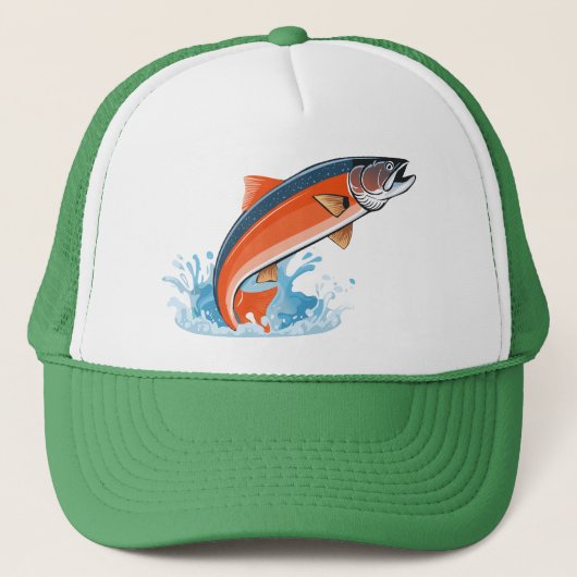 Lachs Truckerkappe (Vorderseite)
