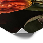 Lachs Tulip Blume Art Print Poster (Ecke)