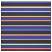 Lachs, Türkis, Midnight Blue, Black & Dim Grau Stoff (Muster)