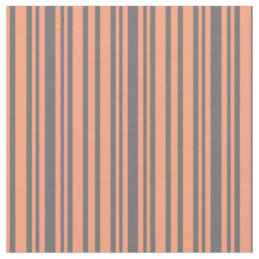 Lachs und dunkelgraues Muster Stoff (Nahaufnahme)