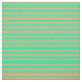 Lachs und grüne Streifen Stoff (Muster)