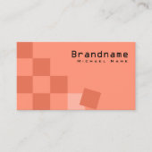 Lachs und Korallen Modernste mit Foto Chic Visitenkarte (Vorderseite)