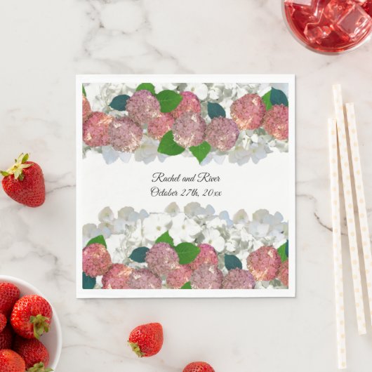 Lachs und Korallenmischpapier Napkins Serviette (Beispiel)