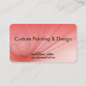 Lachs und rote Rennen Visitenkarte (Vorderseite)