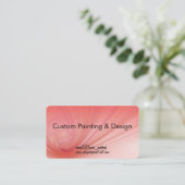 Lachs und rote Rennen Visitenkarte (Stehend Vorderseite)