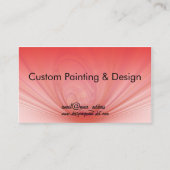 Lachs und rote Rennen Visitenkarte (Vorderseite)