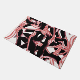 Lachs und schwarze Schrotte, vernichtete Bänder au Fußmatte