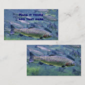 Lachs Visitenkarte (Vorne/Hinten)