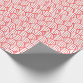 Lachs Waves Geschenkpapier (Ecke)