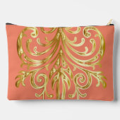 Lachs, Weihnachtsgeschenke Behörde® Groß Zubehörtasche (Rückseite)