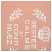 Lachs weiß Französisch Script Ruhe halten und weit Stoff (Muster)