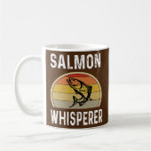 Lachs Whisperer Fischerei Fischer Fischer Kaffeetasse (Links)