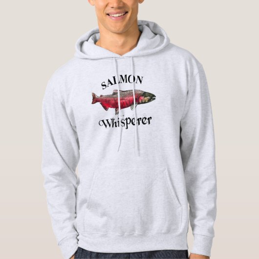 Lachs Whisperlight Hoodie (Vorderseite)