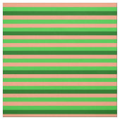 Lachs, Zitronengrün und dunkelgrüne Streifen Stoff (Muster)