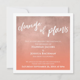 Lachs Zurückgestellt Hochzeitwechsel Karte