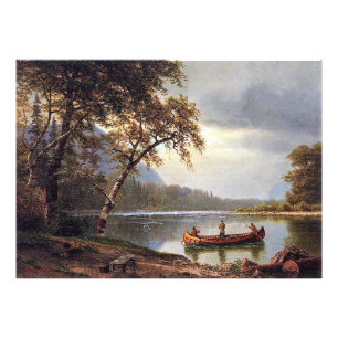 Lachsangeln am Cascapediac Albert Bierstadt Fotodruck