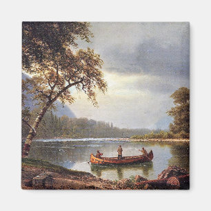 Lachsangeln am Cascapediac Albert Bierstadt Magnet
