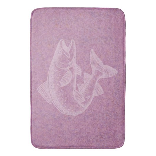 Lachsanstieg Badematte (Vorderseite Vertikal)