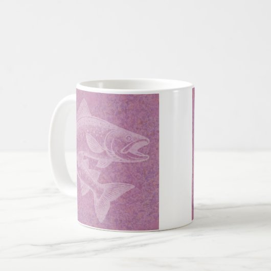 Lachsanstieg Kaffeetasse (Vorderseite Links)