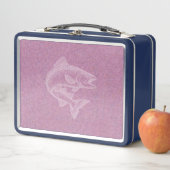 Lachsanstieg Metall Brotdose (Beispiel)