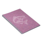 Lachsanstieg Notizblock (Rechte Seite)