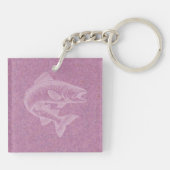 Lachsanstieg Schlüsselanhänger (Rückseite)