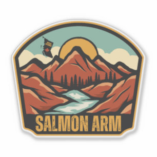 Lachsarm, British Columbia Aufkleber