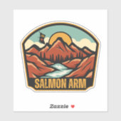 Lachsarm, British Columbia Aufkleber (Blatt)