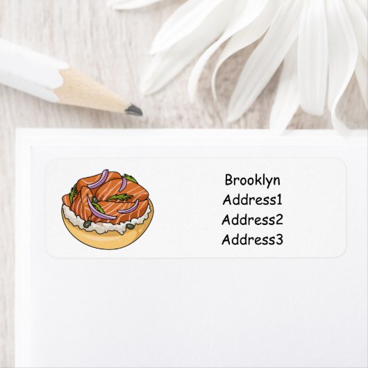 Lachsbagel-Cartoon (Insitu)