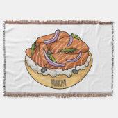 Lachsbagel-Cartoon Decke (Vorderseite)