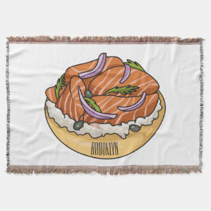 Lachsbagel-Cartoon Decke