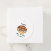 Lachsbagel-Cartoon Geschenkanhänger (Beispiel)