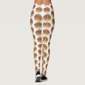 Lachsbagel-Cartoon Leggings (Rückseite)