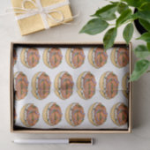 Lachsbagel-Cartoon Seidenpapier (Geschenk)