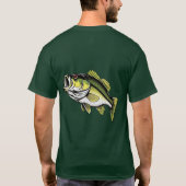 Lachsbarsch-T-Shirt T-Shirt (Rückseite)