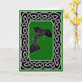 Lachse des Wissens - Gruß-Karte Karte (Gelbe Blume)