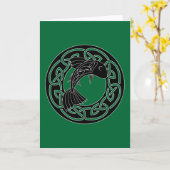 Lachse des Wissens - Gruß-Karte Karte (Gelbe Blume)